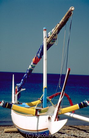 Typical balinese boat