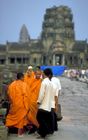 Monks in Angkor Wat