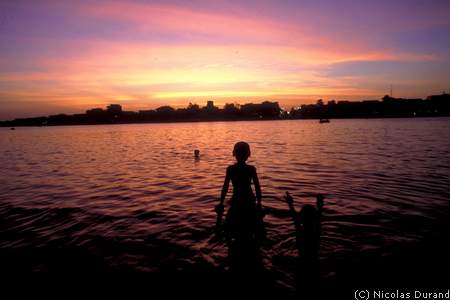 Sunset in the Mekon delta