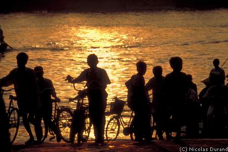 Coming out of a ferry