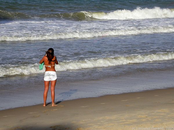 Australian ad on brazilian beach
